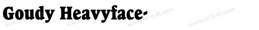 Goudy Heavyface字体转换